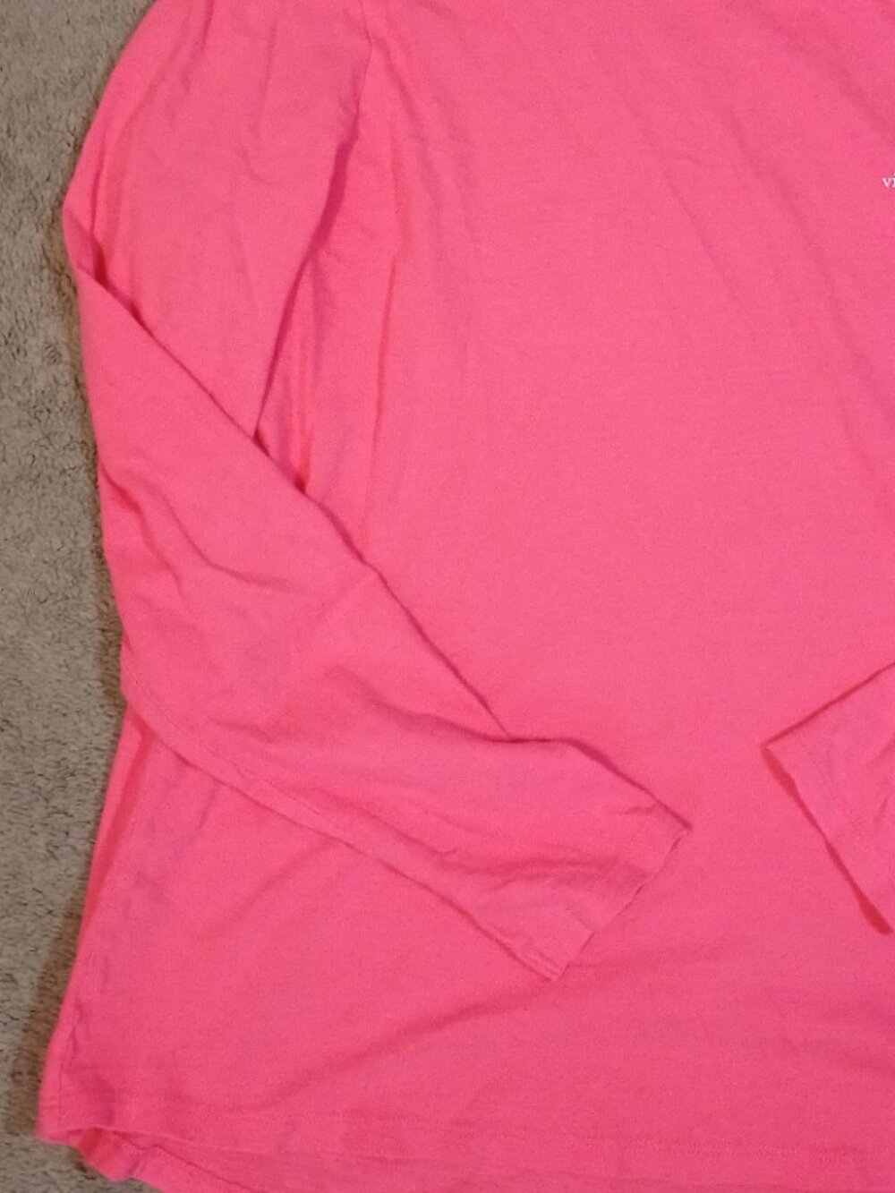 Vineyard Vines/Long Sleeve Shirt/Womens Large/Coral Pink/Preppy Coastal Grandma - Picture 6 of 9